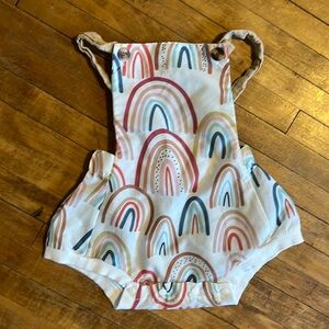 Adorable rainbow bubble romper